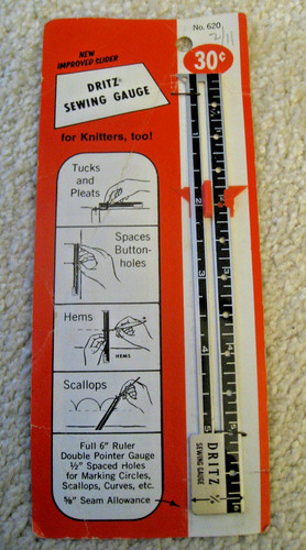 Vintage dritz sewing gauge new - vintage,