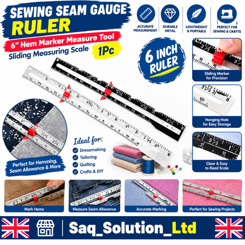 Sewing seam gauge ruler - sewing, hem