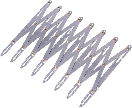 Metal expandable sewing gauge - expandable,