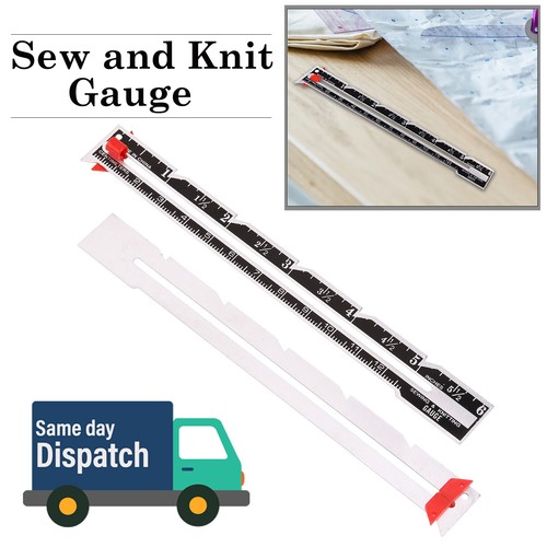Metal sewing knitting gauge - metal,